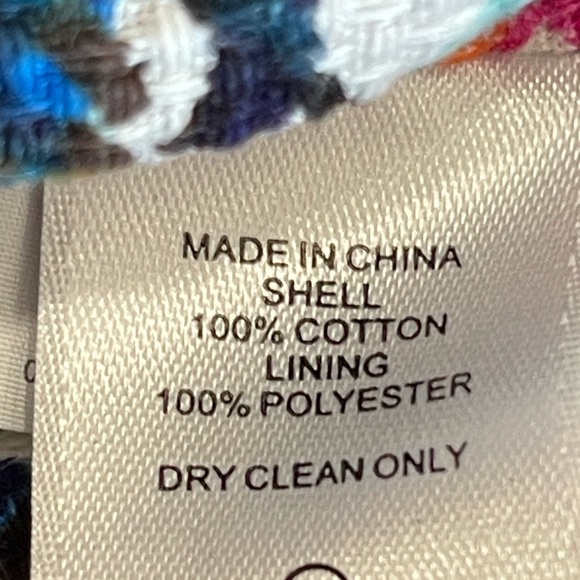 1. State Jacket zippered and snaps colorful work career business modest size XL - Picture 6 of 15